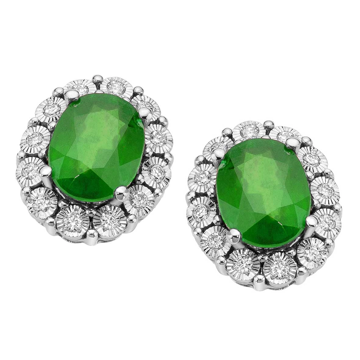 Orecchini DonnaOro Diamanti e Smeraldi DCOE9751.016