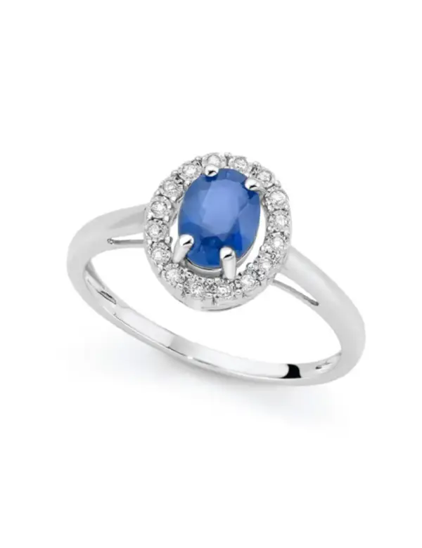 Anello Zaffiro e Diamanti DonnaOro LAZ12077.005